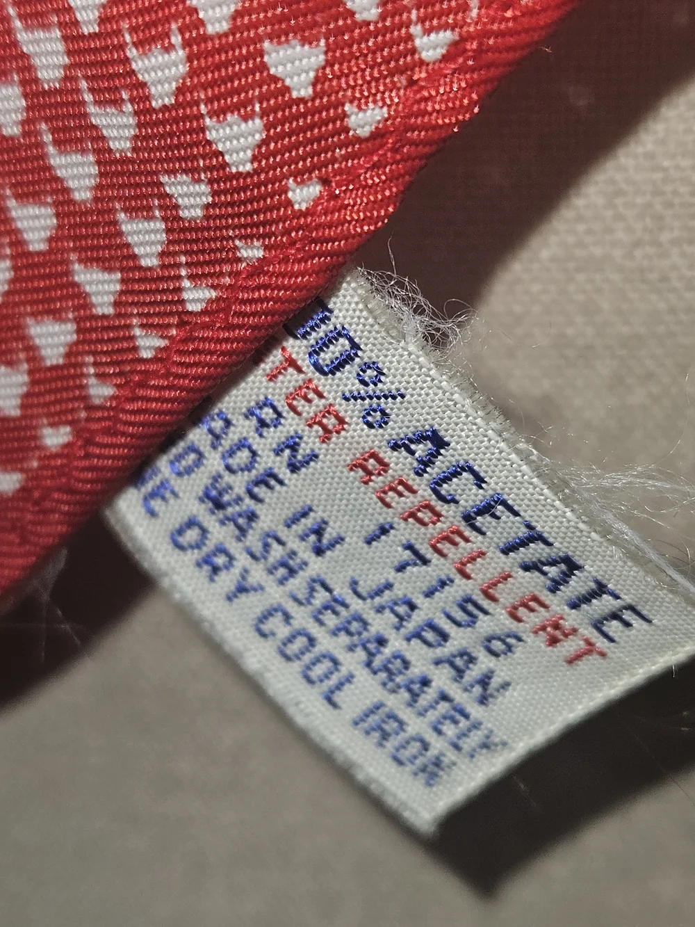 Red Patterned Square Scarf - Women Accessories Japan Water Resistant
